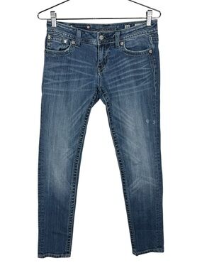 Miss Me JP6133S Cross Embellished Skinny Jeans, Size 28